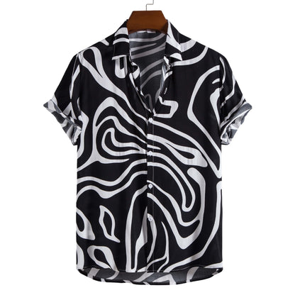 Summer Men's Casual Fashion Short Sleeve Shirt