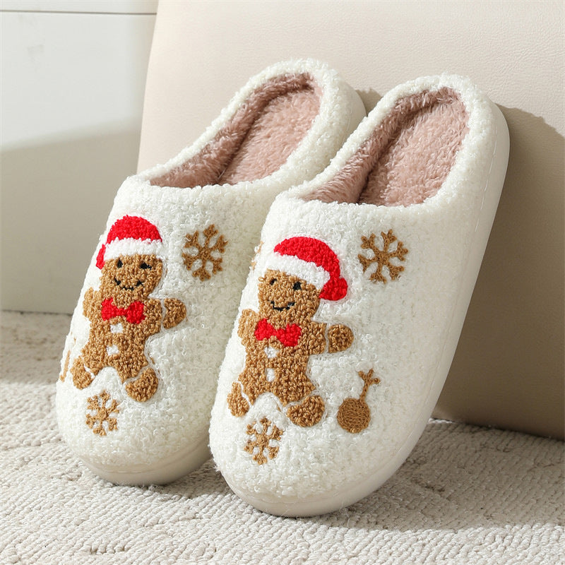 Christmas Gingerbread Slippers Unisex