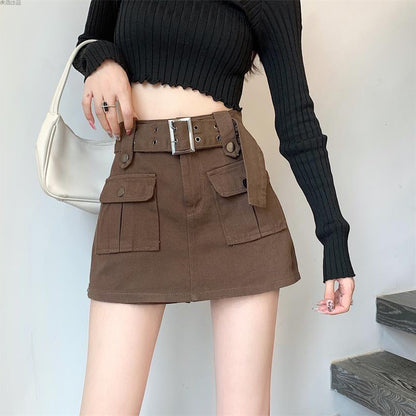 Tooling Style Women's Skirt