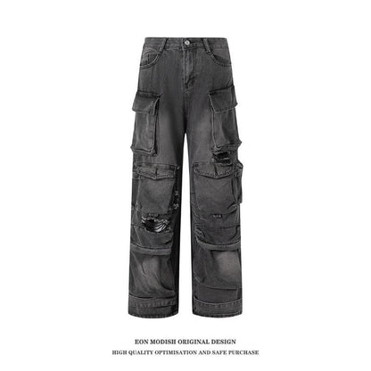 Women's Cargo Denim Trousers