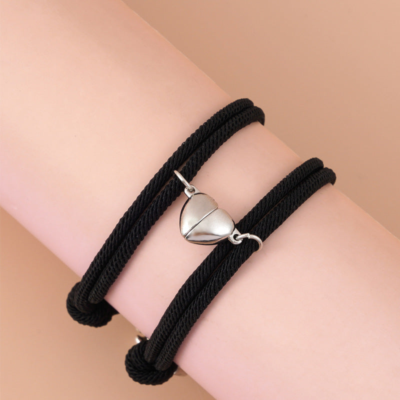 Magnetic Snap Couple Bracelet