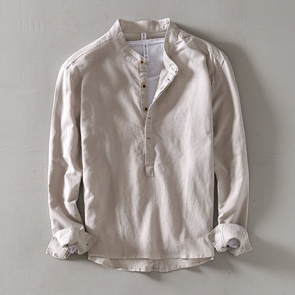 Men's Casual Collar Linen Shirt