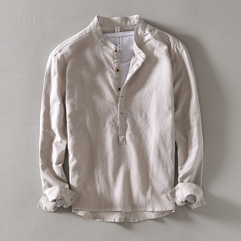 Men's Casual Collar Linen Shirt