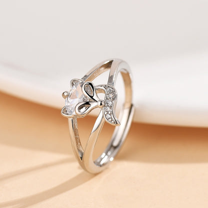 Fox Zircon Female Ring