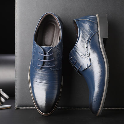 Formal Men's Lace Leather Shoes