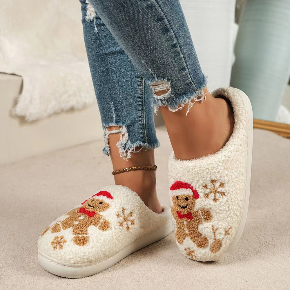 Christmas Gingerbread Slippers Unisex