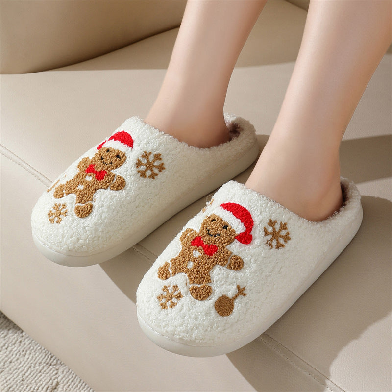 Christmas Gingerbread Slippers Unisex