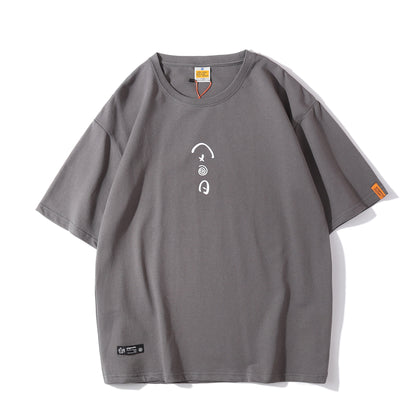 Japanese Style Men's Crew Neck T-shirt