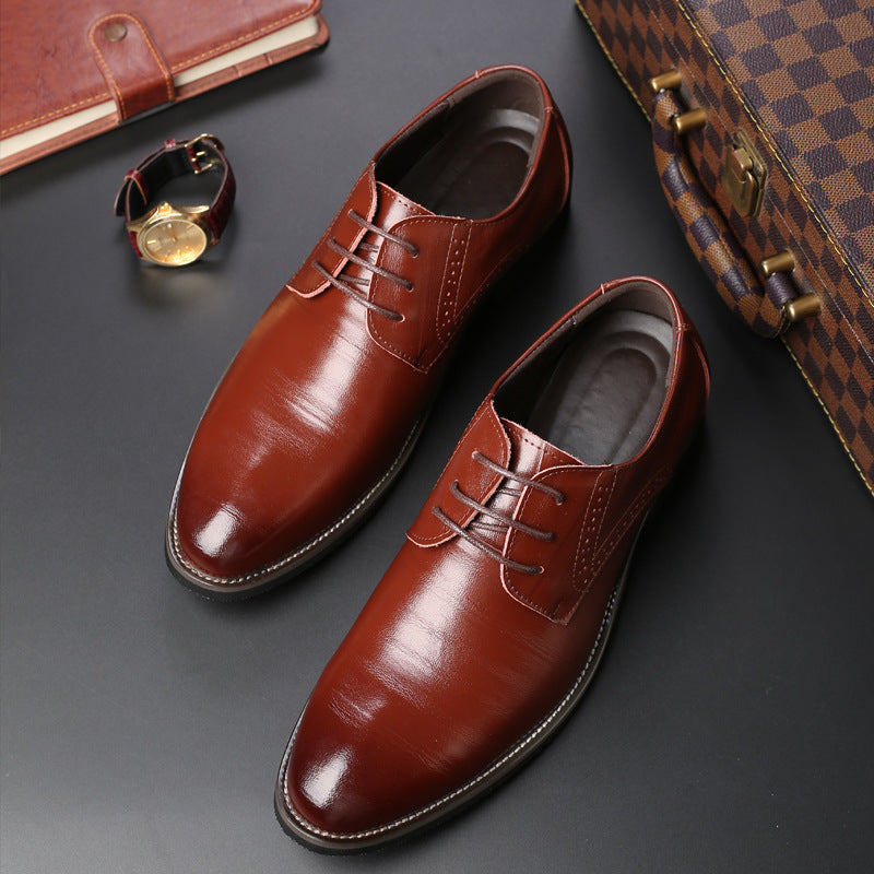 Formal Men's Lace Leather Shoes