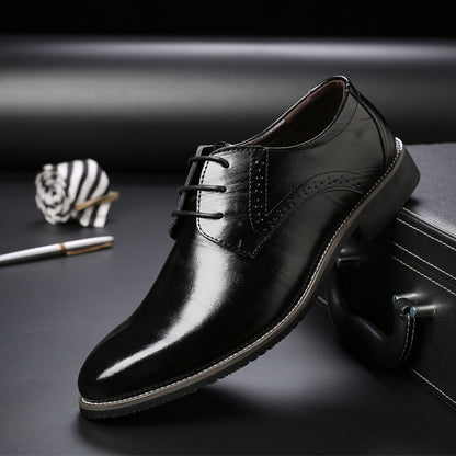 Formal Men's Lace Leather Shoes