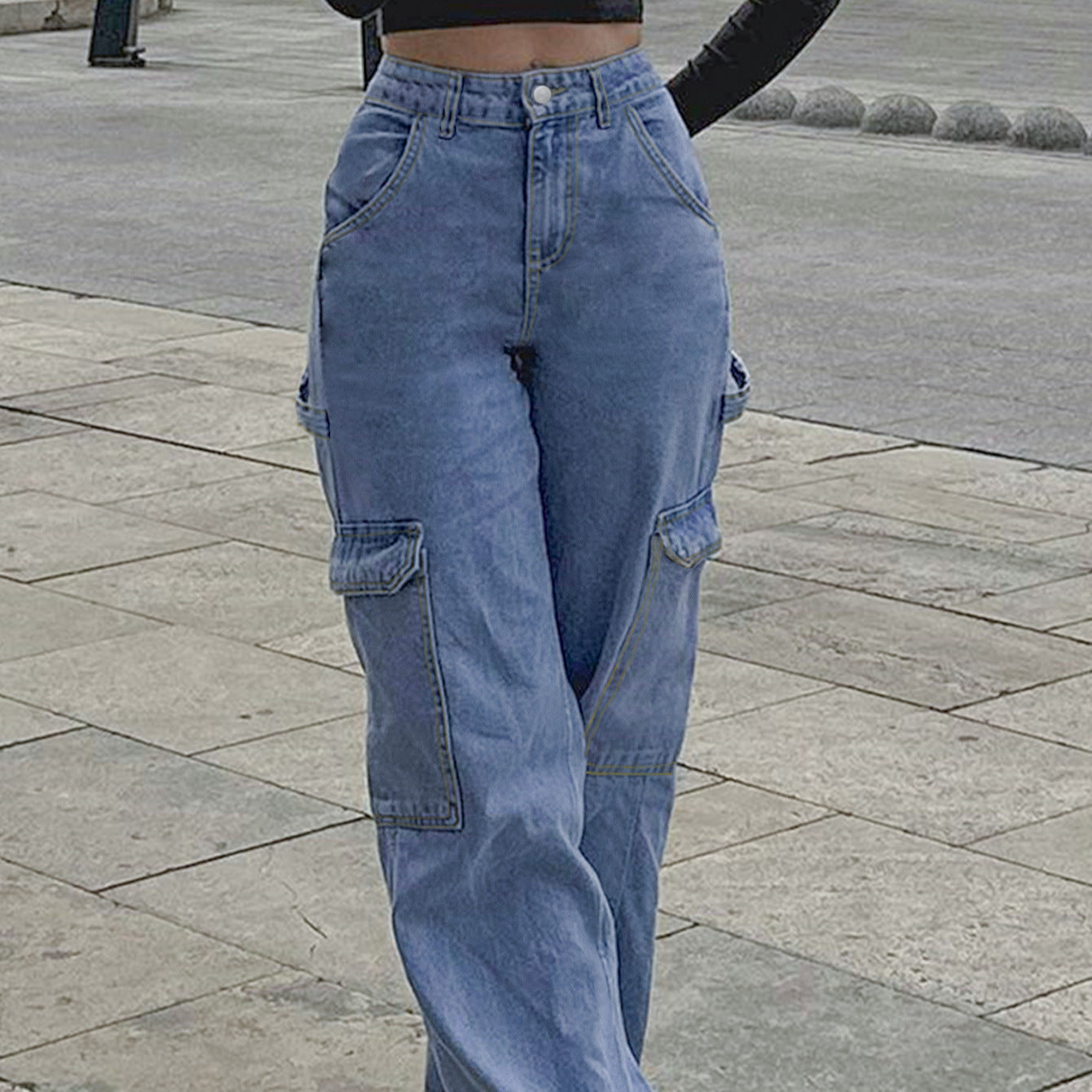 Women's Fashion Straight Jeans