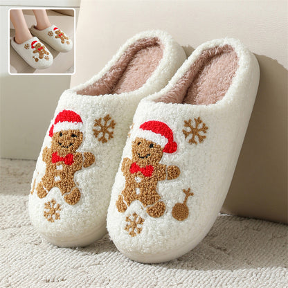 Christmas Gingerbread Slippers Unisex