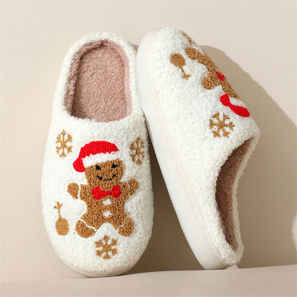 Christmas Gingerbread Slippers Unisex