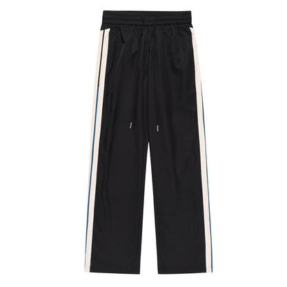 Draping Wide Leg Men's Straight Pants