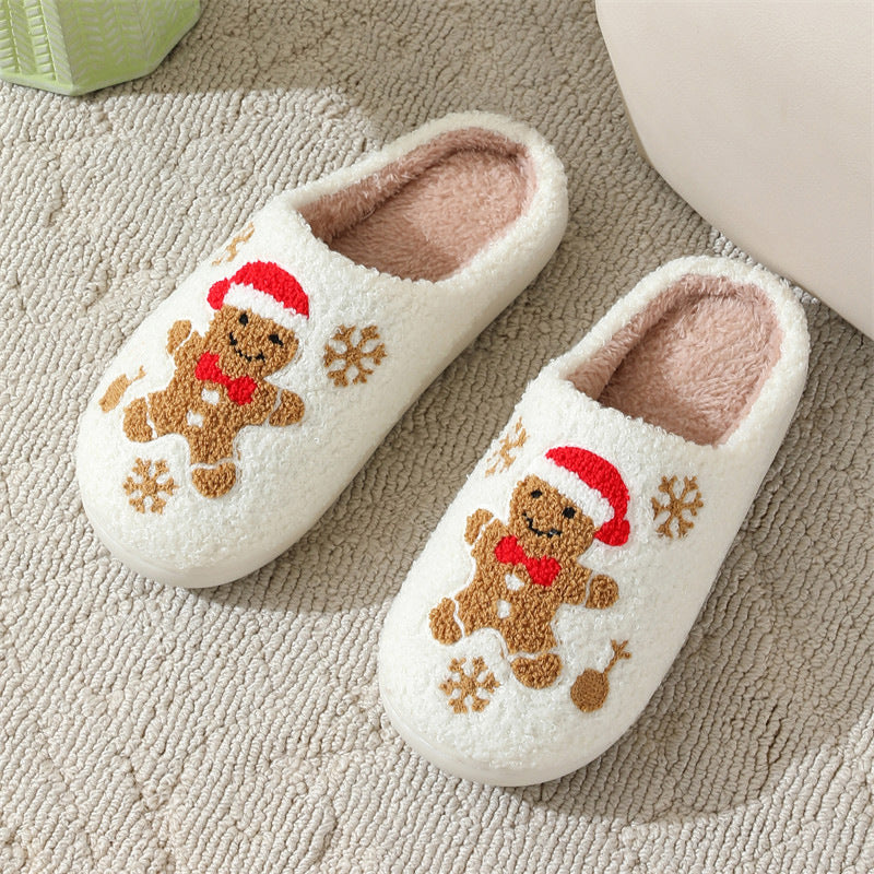 Christmas Gingerbread Slippers Unisex