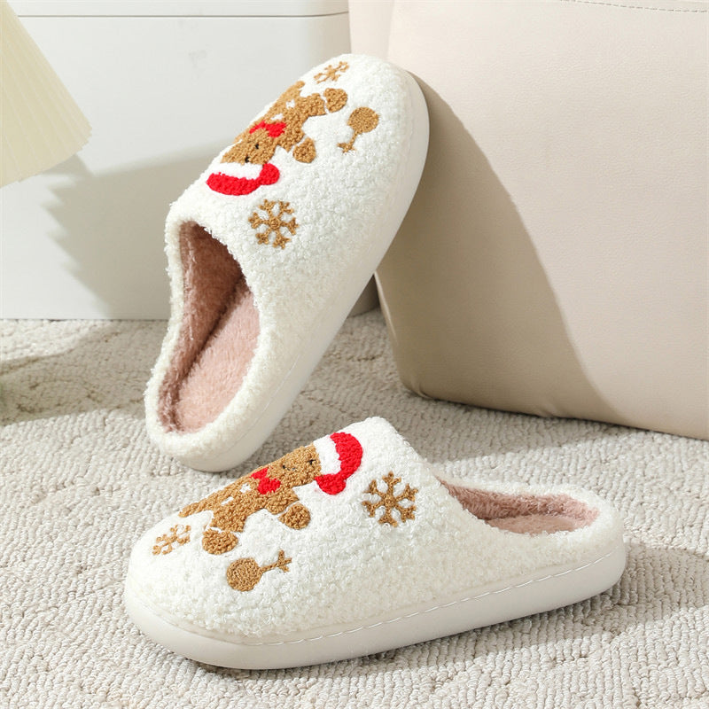 Christmas Gingerbread Slippers Unisex