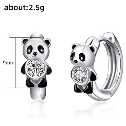 Fashion Panda Hoop Earrings