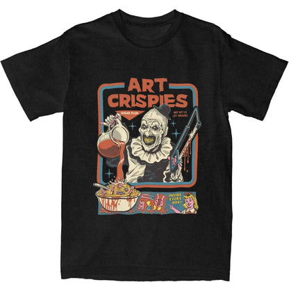 Art Crispies Terrifier Clown Shirt Apparel Pure Cotton Men Women's Fashion