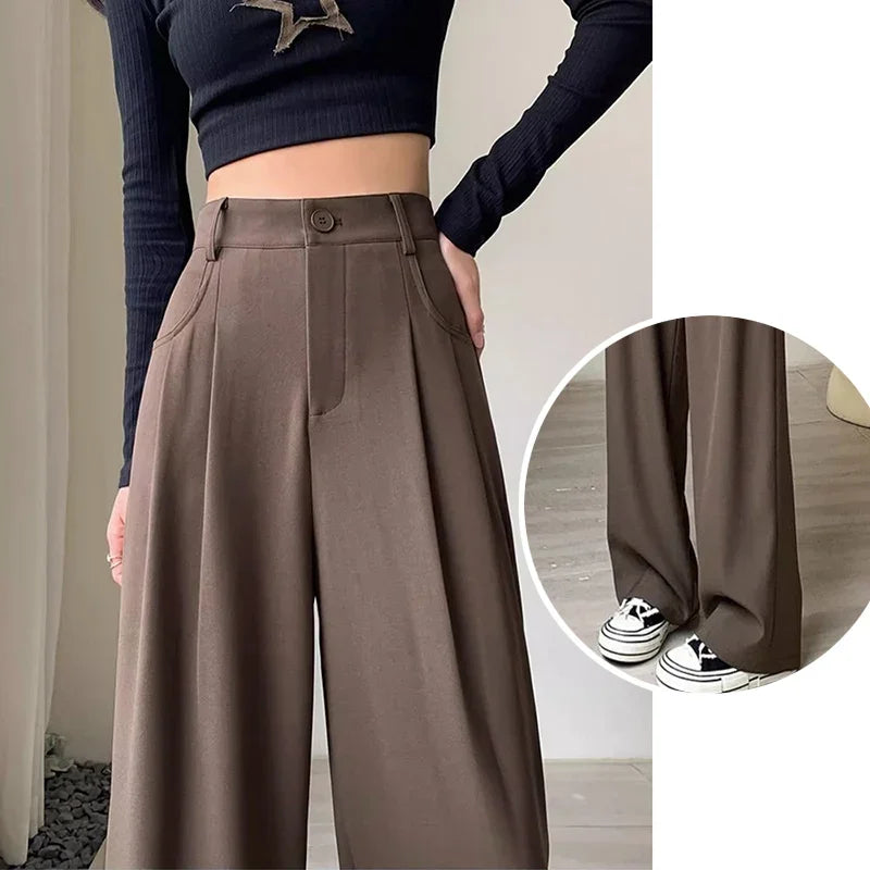 Women Comfortable High Waist Trousers