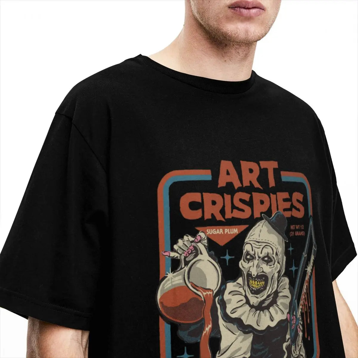 Art Crispies Terrifier Clown Shirt Apparel Pure Cotton Men Women's Fashion