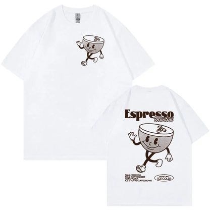 Espresso Martini Cocktail Meme Graphic Tee Shirt Unisex