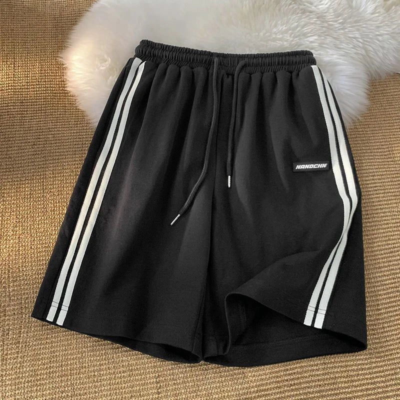 Striped Shorts Women Summer Streetwear