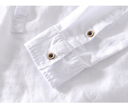 Men's Casual Collar Linen Shirt