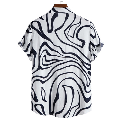 Summer Men's Casual Fashion Short Sleeve Shirt