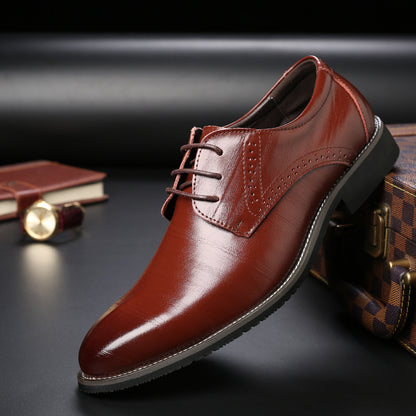 Formal Men's Lace Leather Shoes