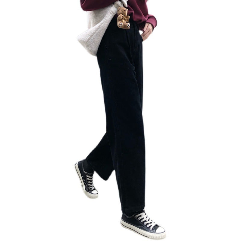 Korean Style Women's Corduroy Casual Pants