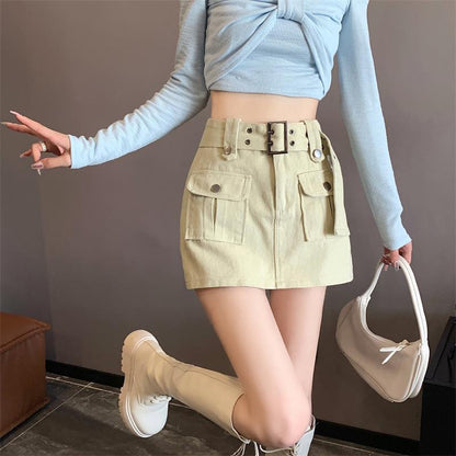 Tooling Style Women's Skirt