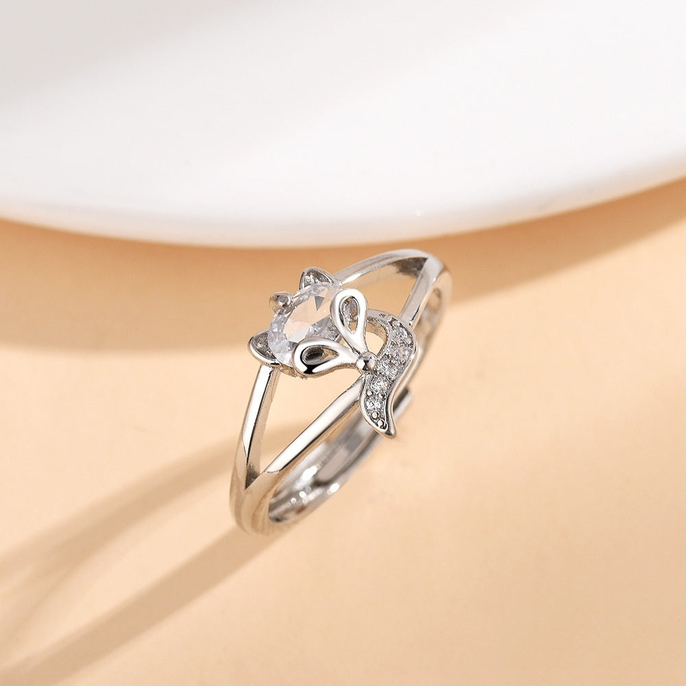 Fox Zircon Female Ring