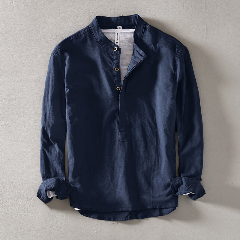 Men's Casual Collar Linen Shirt